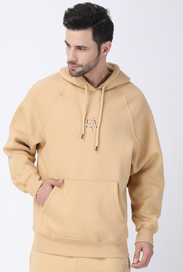 Beige Hoodie Men