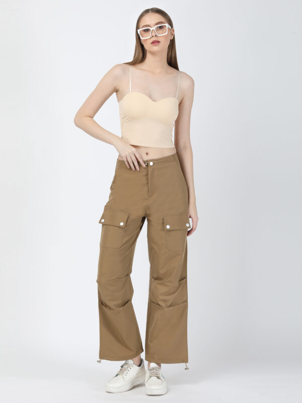 Brown Parachute Pant
