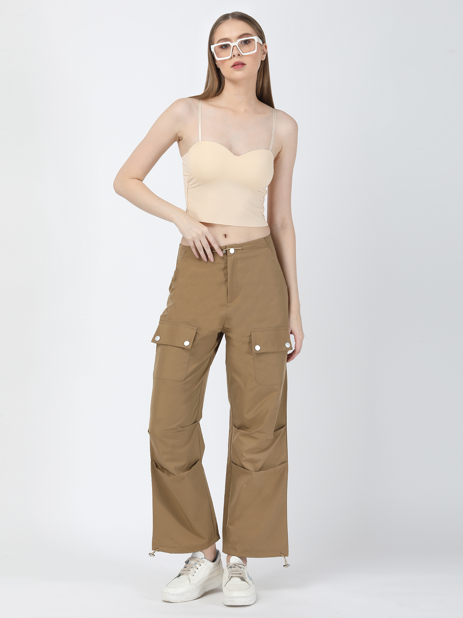 Brown Parachute Pant
